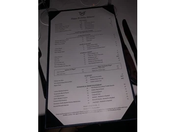 Mastro's Ocean Club menu photo
