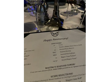 Mastro's Ocean Club menu photo