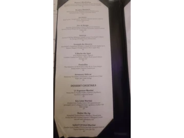 Mastro's Ocean Club menu photo