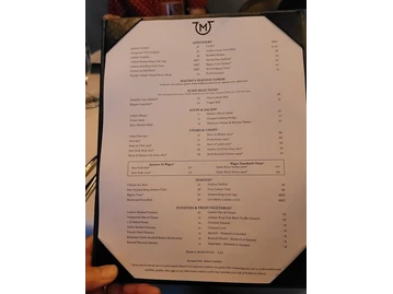 Mastro's Ocean Club menu photo