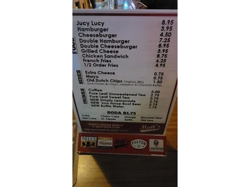 Matt's Bar and Grill menu photo