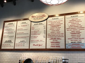 McConnell's Fine Ice Creams menu photo