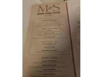 McCormick & Schmick's Seafood & Steaks menu photo
