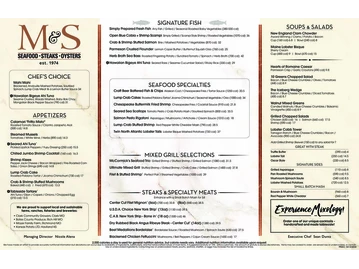 McCormick & Schmick's Seafood & Steaks menu photo