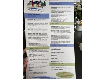 McKay Cottage Restaurant menu photo