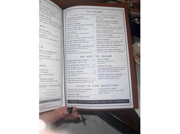 Meddlesome Moth menu photo