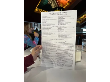 Meddlesome Moth menu photo