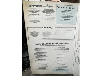Mercato Della Pescheria Espanola Way menu photo