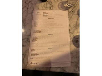Merchants menu photo