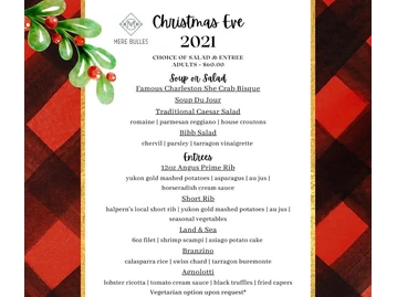 Mere Bulles Restaurant menu photo