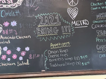 Metro Diner menu photo