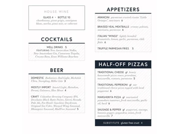 Mezzo menu photo
