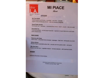 Mi Piace menu photo