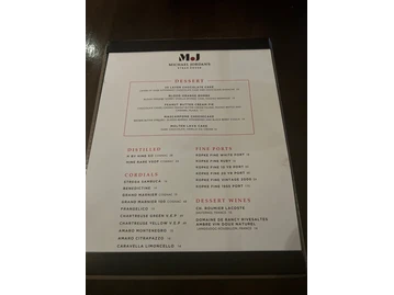 Michael Jordan's Steak House Chicago menu photo