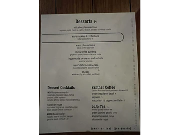 Michael's Genuine menu photo