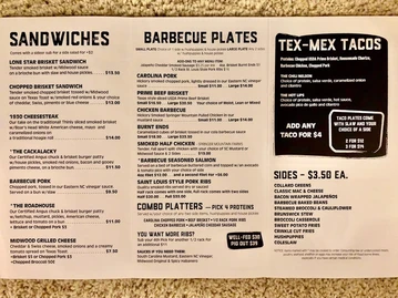 Midwood Smokehouse menu photo