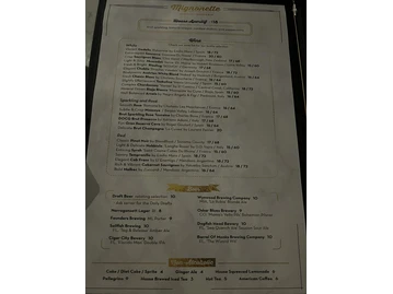 Mignonette Downtown menu photo