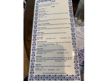 Millie's menu photo