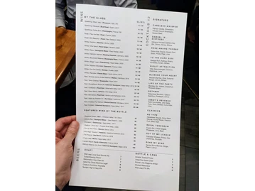 Mission + Market menu photo