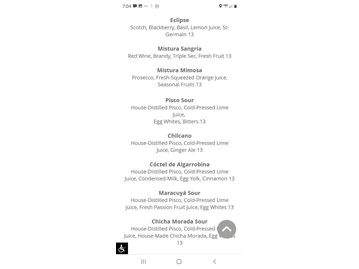 Mistura Restaurant menu photo