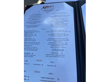 Mitch's on El Paseo Prime Seafood menu photo