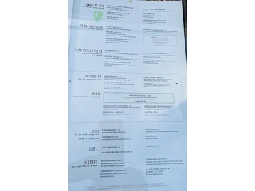 Moku Kitchen menu photo
