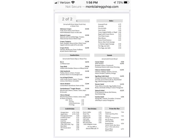 Montclair Egg Shop menu photo