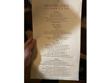 Montecatini Ristorante menu photo