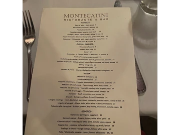 Montecatini Ristorante menu photo