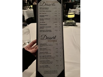 Morton's The Steakhouse menu photo