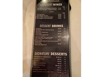 Morton's The Steakhouse menu photo