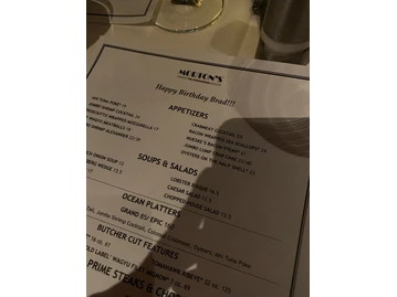 Morton's The Steakhouse menu photo