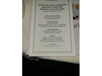 Morton's The Steakhouse menu photo