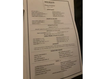 Morton's The Steakhouse menu photo