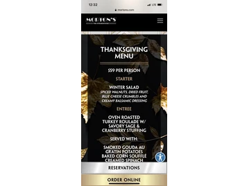 Morton's The Steakhouse menu photo