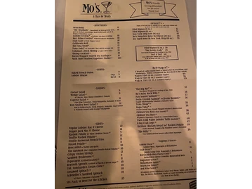 Mo’s...A Place for Steaks menu photo