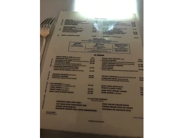 Mr Chow menu photo