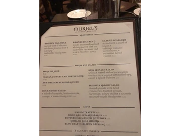Muriel's Jackson Square menu photo