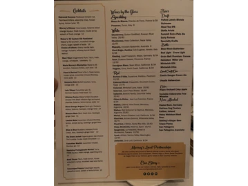 Murray's menu photo
