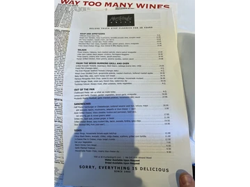 Mustards Grill menu photo