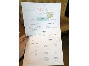 Nada menu photo