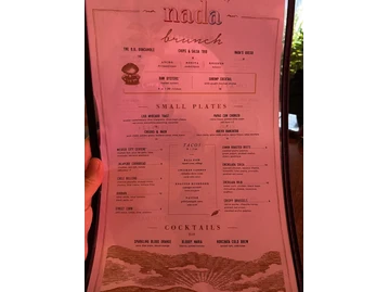 Nada menu photo