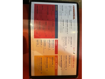 Nada menu photo
