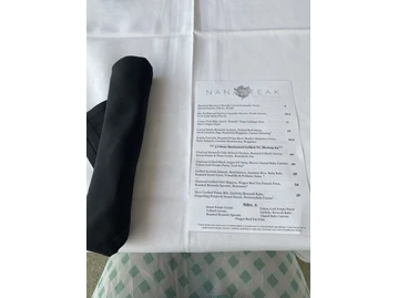 NanaSteak menu photo