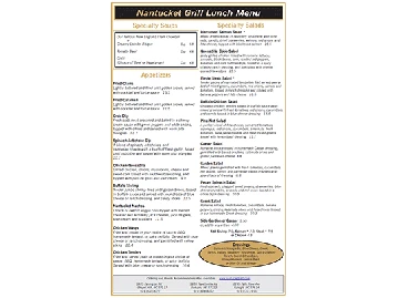 Nantucket Grill - Raleigh menu photo
