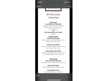 Napa Valley Bistro menu photo