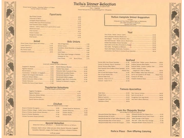 Nello's Place menu photo