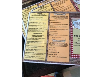 Nelly's Italian Cafe & Pizza menu photo