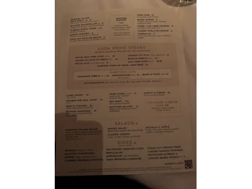 New York Prime menu photo