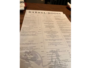 Nicholas Barrel & Roost menu photo
